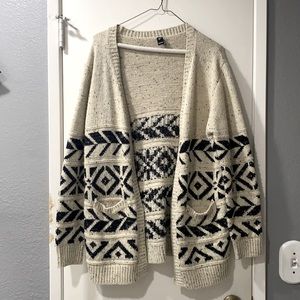 Print cardigan